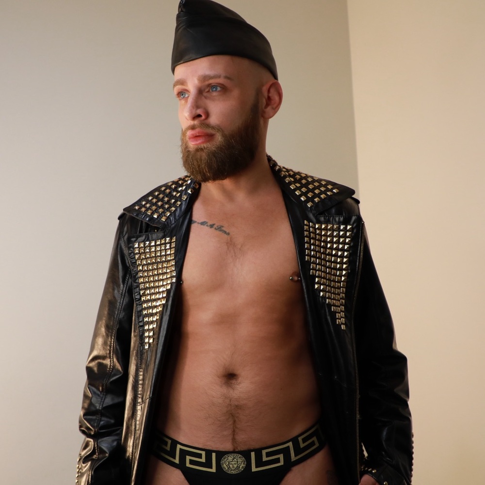 Ron Tomson Studded Leather Jacket